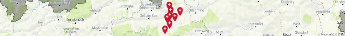Map view for Pharmacies emergency services nearby Sankt Veit im Pongau (Sankt Johann im Pongau, Salzburg)